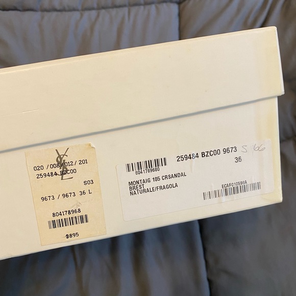 ♥️YSL Saint Laurent NEW sandals size 36 - Picture 4 of 8